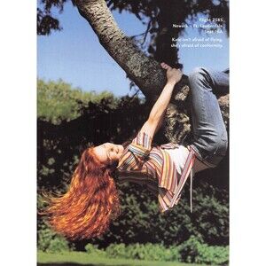 2003 Song Airlines Pretty Redhead Woman Print Ad Poster Magazine Kate Flying